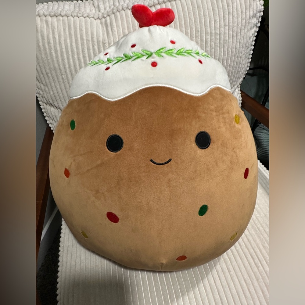Squishmallows Maldon The Holiday Fruitcake Plush Toy with Festive Design